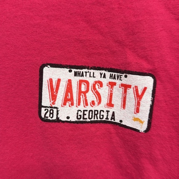 Varsity Graphic Tee GEORGIA pink Lg - Picture 3 of 4
